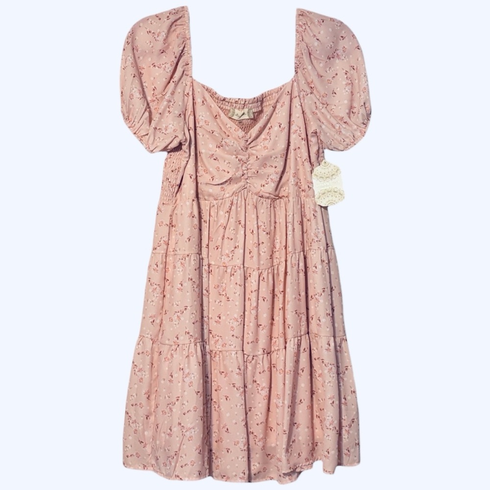 Altar'd State Pink Floral Mini Dress